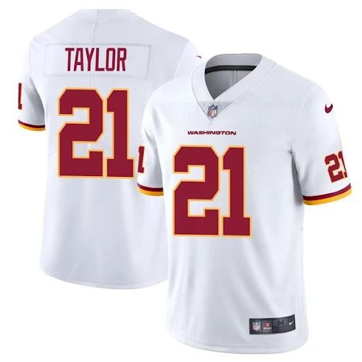 Men Washington Redskins #21 Sean Taylor Nike White Vapor Limited NFL Jersey